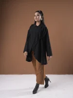 S1-BLACK TOP WITH RUFFLED POCKET - Image 4