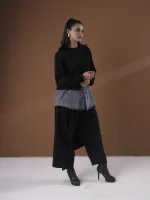 S1-DENIM 2LAYERED SWEATER - Image 9