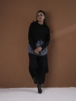 S1-DENIM 2LAYERED SWEATER - Image 12