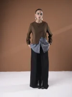 S1-DENIM 2LAYERED SWEATER - Image 6