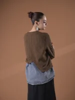 S1-DENIM 2LAYERED SWEATER - Image 3