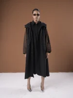 S1-LONG BLACK OVERSIZED COAT