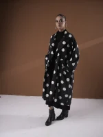 S1-POLKA DOT OVERCOAT - Image 7